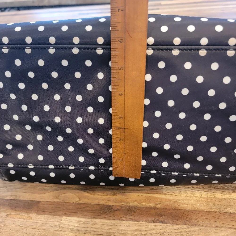 KATE SPADE Polka Dots Blue & White Nylon Adaira Baby Diaper Bag